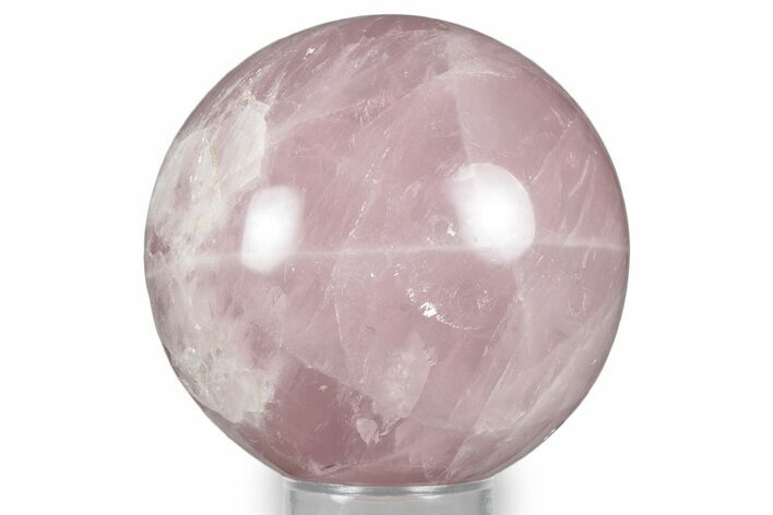 Polished Rose Quartz Sphere - Madagascar #348232
